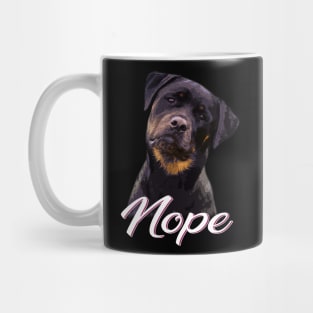 Sturdy Dog NOPE Rottweiler Love, Tee Trendsetter Triumphs Mug